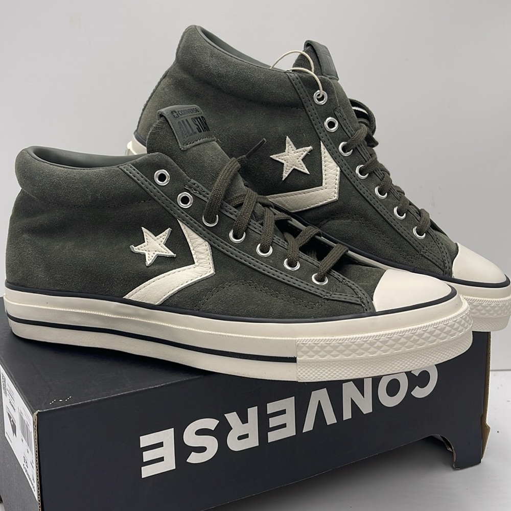 Converse Men's Black High-Top Sneakers A09463C
STAR PLAYER 76 MID CAVE GREEN - Picture 7 of 16